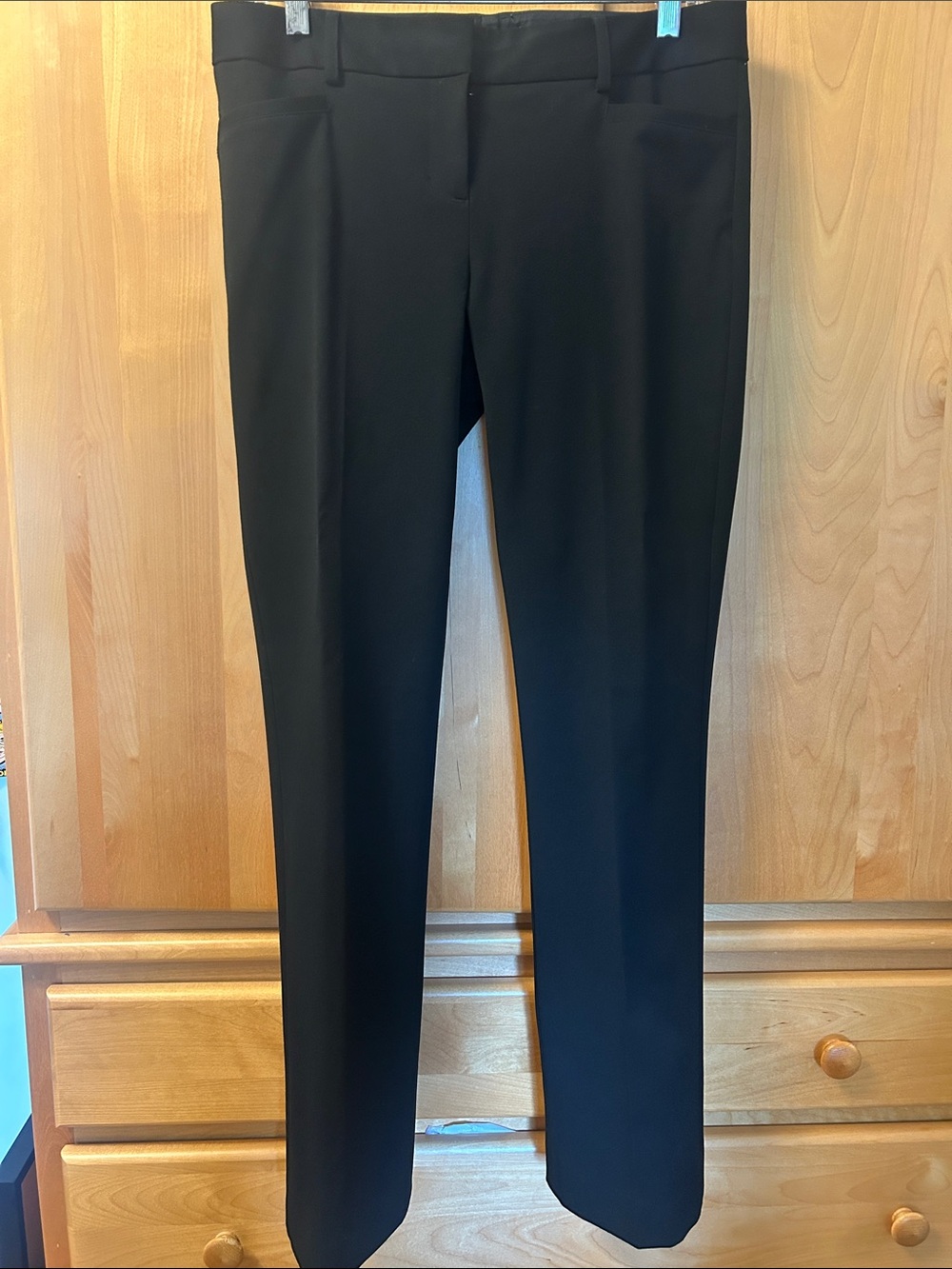 Express Black Straight-Leg Dress Trousers